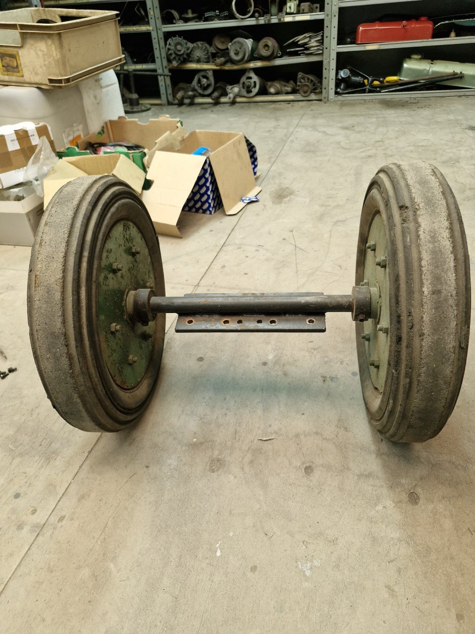 As met 2 wielen 40cm