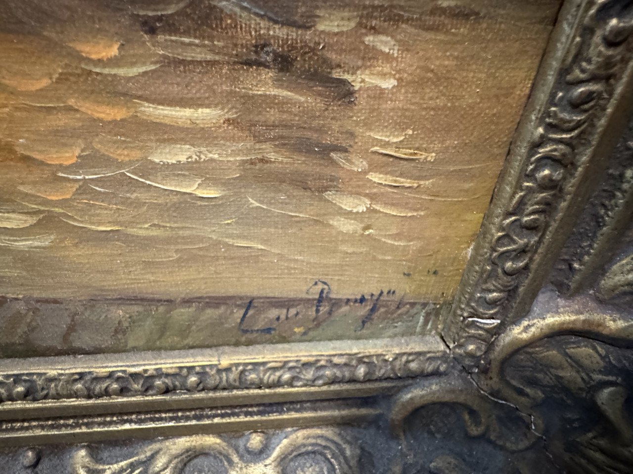 Schilderij Dordrecht te koop, inclusief lijst