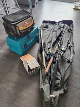 Visspullen met toebehoren