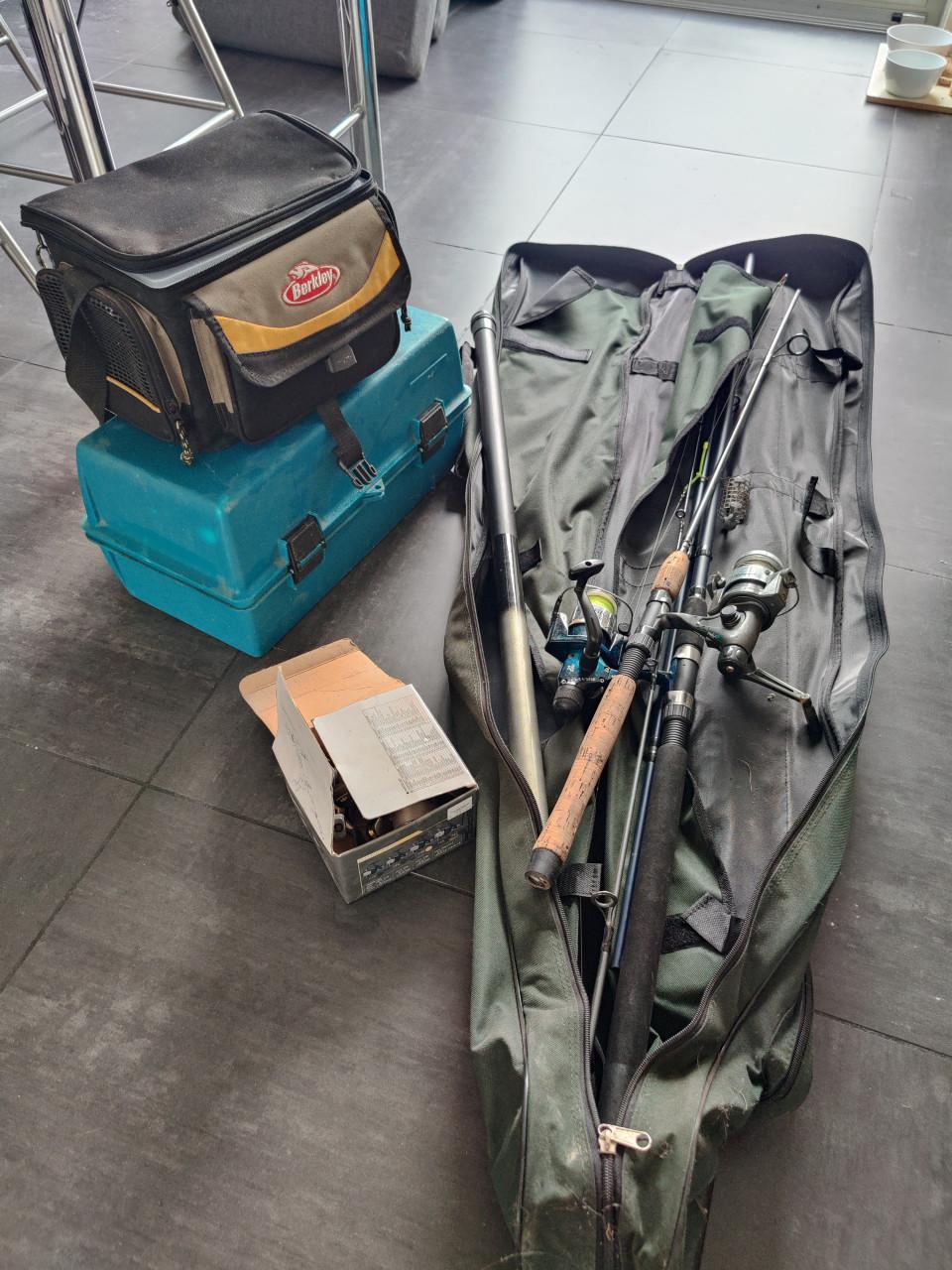 Visspullen met toebehoren