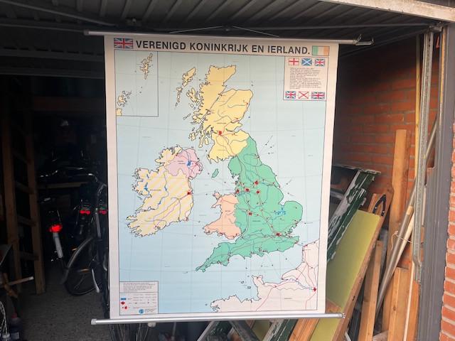 Schoolkaart Groot Brittannië en Ierland