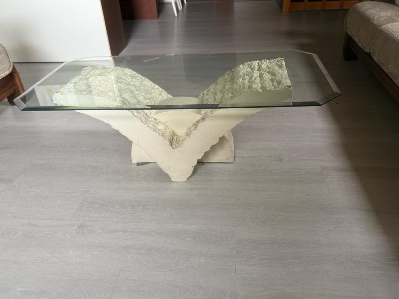 Salontafel met glasplaat