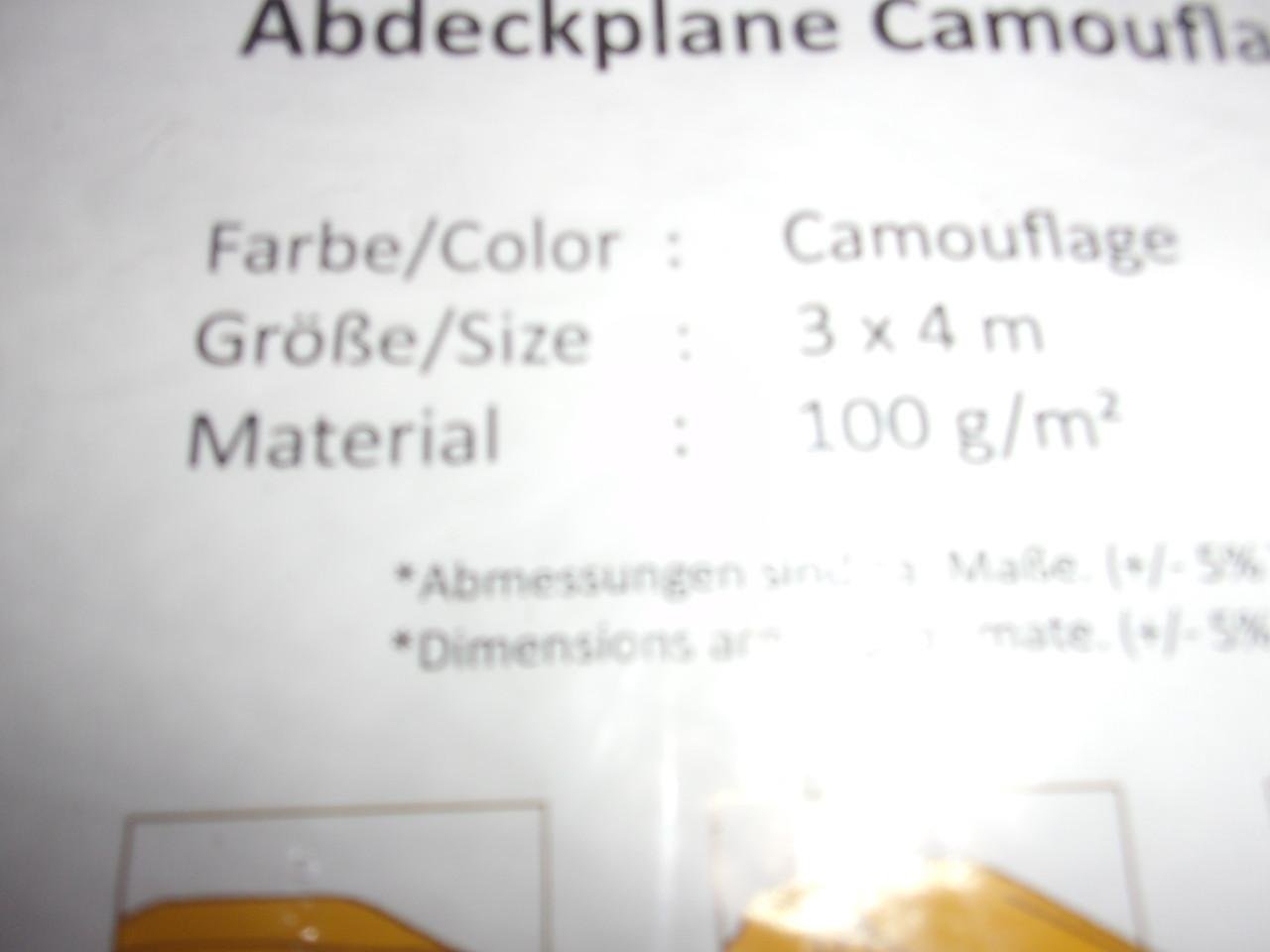 Camouflage zeil 2x Nieuw!