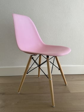 Eetkamerstoel/bureaustoel roze