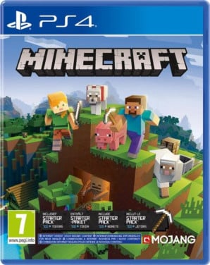 ZGAN PS4 game, minecraft starter collection,geen krasje