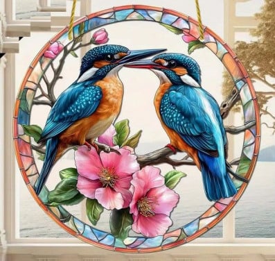 Raamhanger ijsvogel ( extra groot )