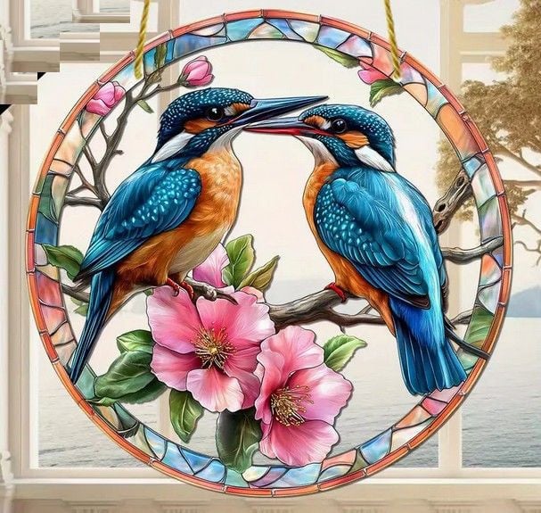 Raamhanger ijsvogel ( extra groot )