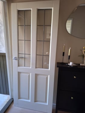 Binnendeur glas in lood Cando