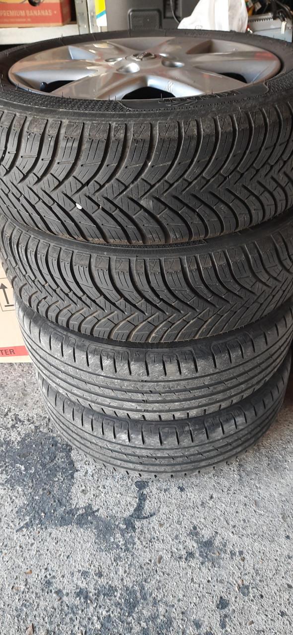 Lm sportvelgen met goede banden voor oa Nissan, Renault, Dacia, Mitsubishi