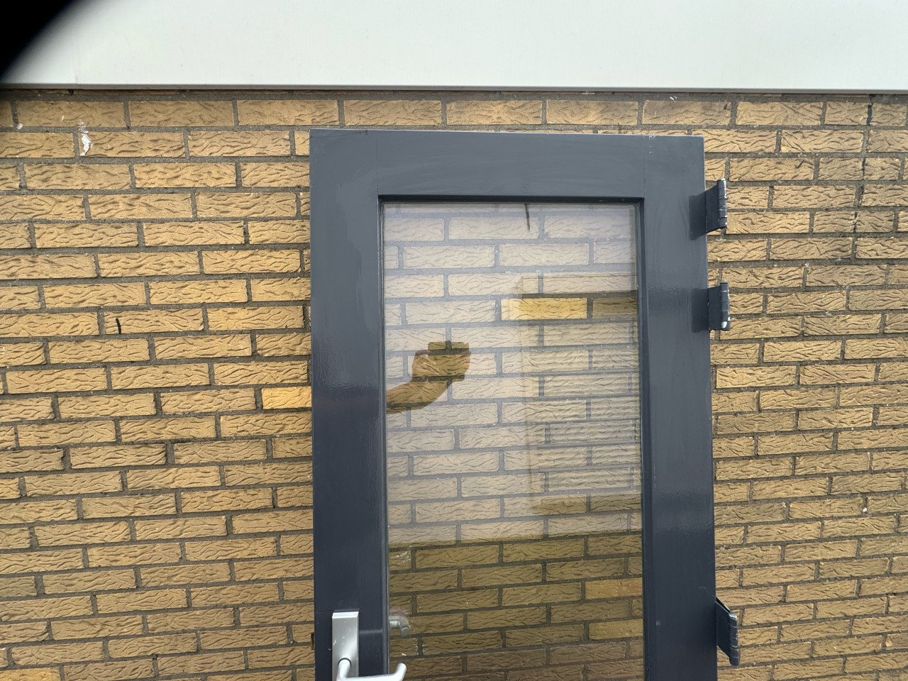 Hardhouten buitendeur met dubbelglas