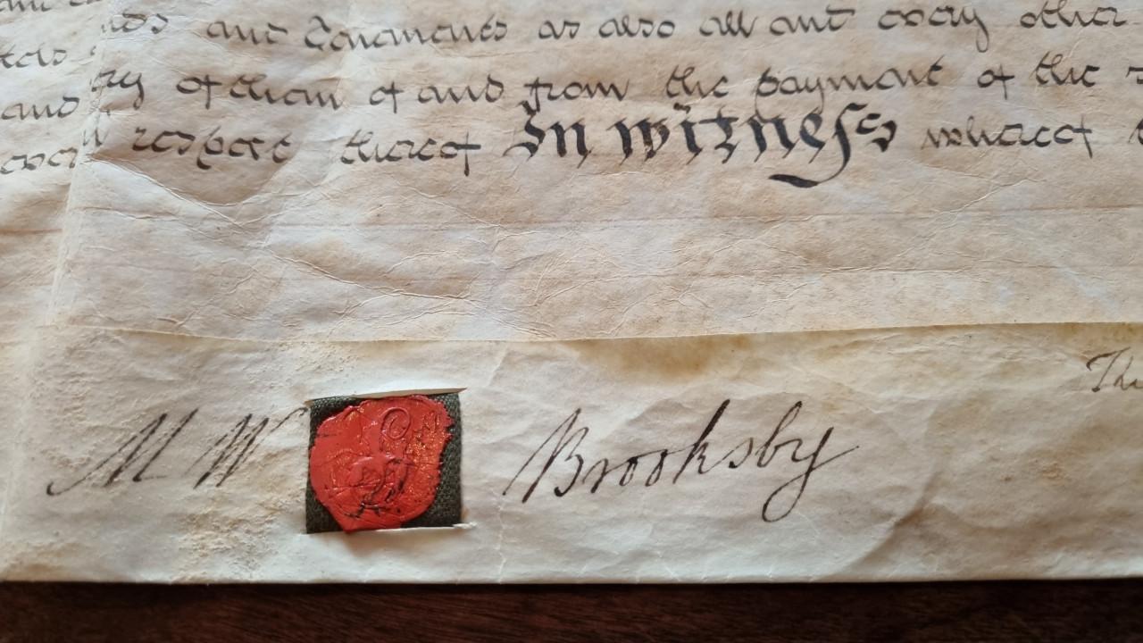 Handgeschreven Engels perkamenten manuscript uit 1798