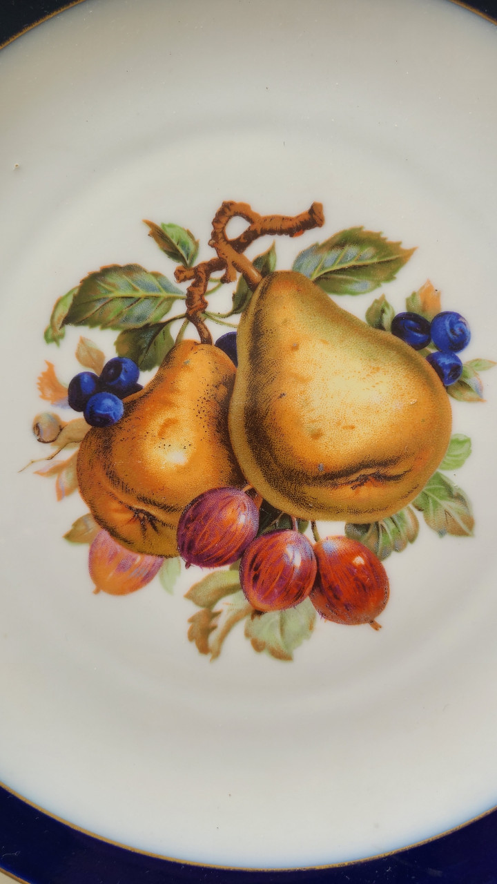 Antiek bord Winterling fruit