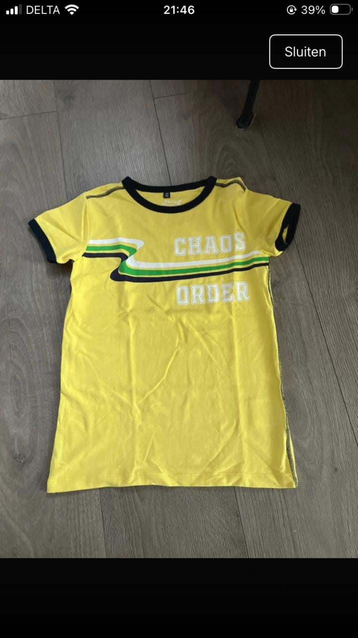 Leuk shirtje chaos & order 134 140