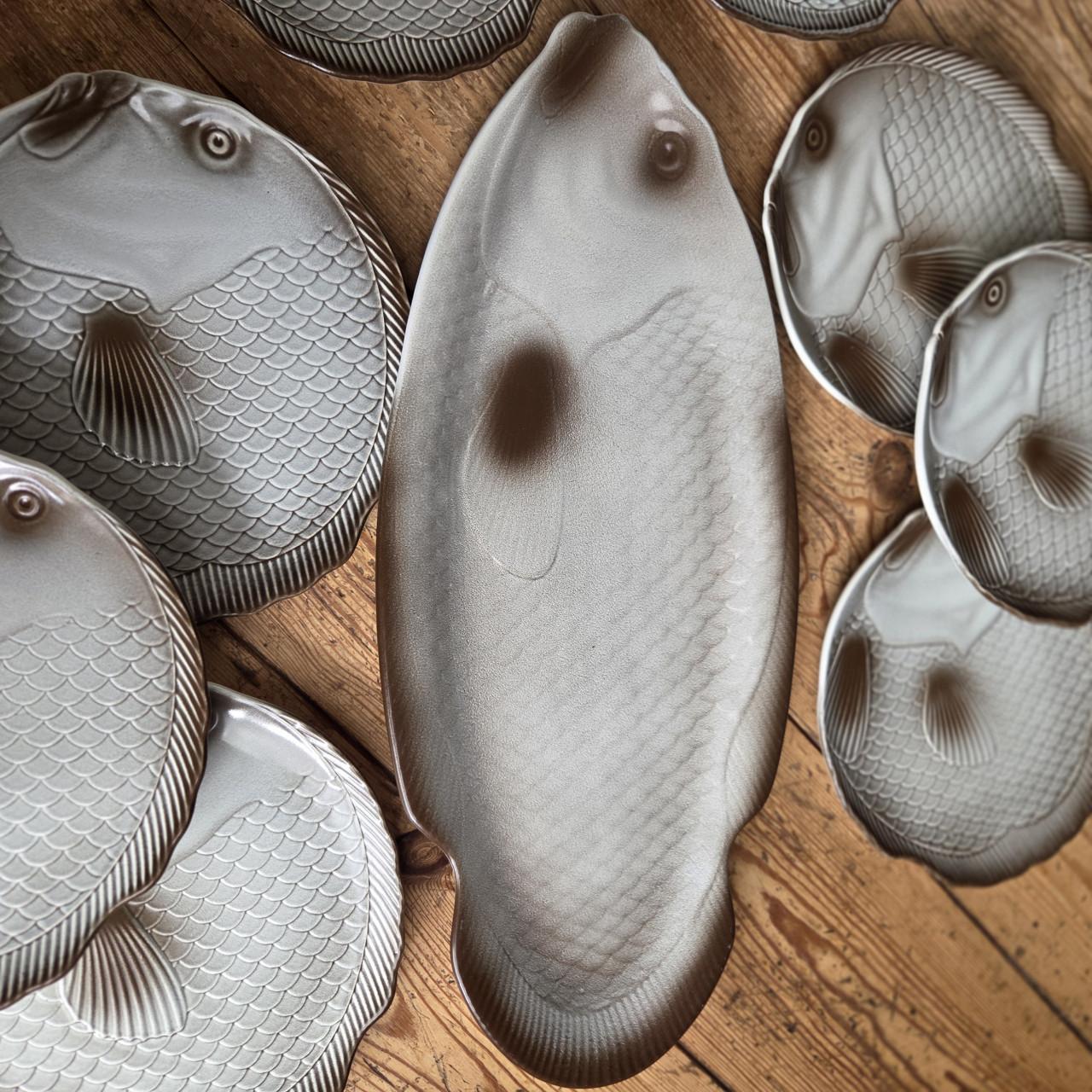 Salins vintage visservies uit Frankrijk