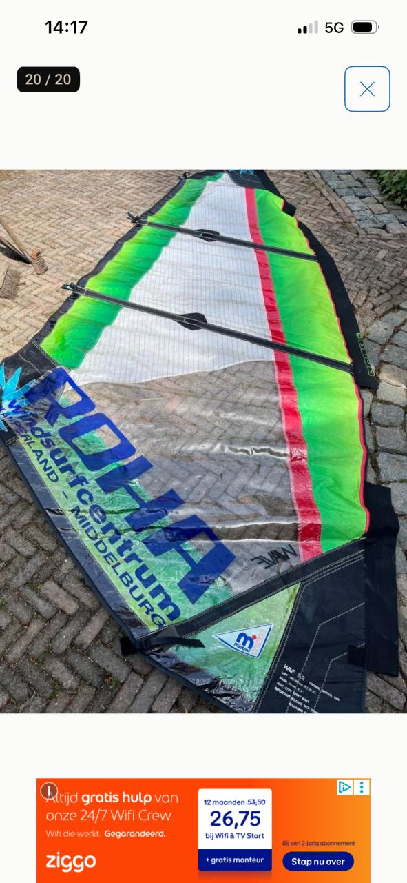 Set windsurfzeilen Neilpryde Gaastra Mistral