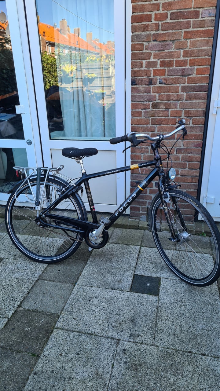 Heren fiets FOCUS-6 versnellingen-Fr.maat 50cm-Nieuw zadel