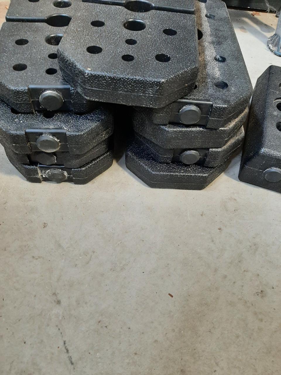 10 stuks kunstof gewichten