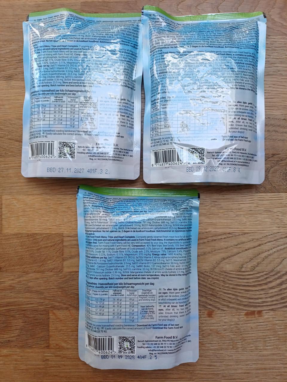NIEUW: Farmfood FreshMenu Pens & Hart / Rundvlees Compleet 300 g.