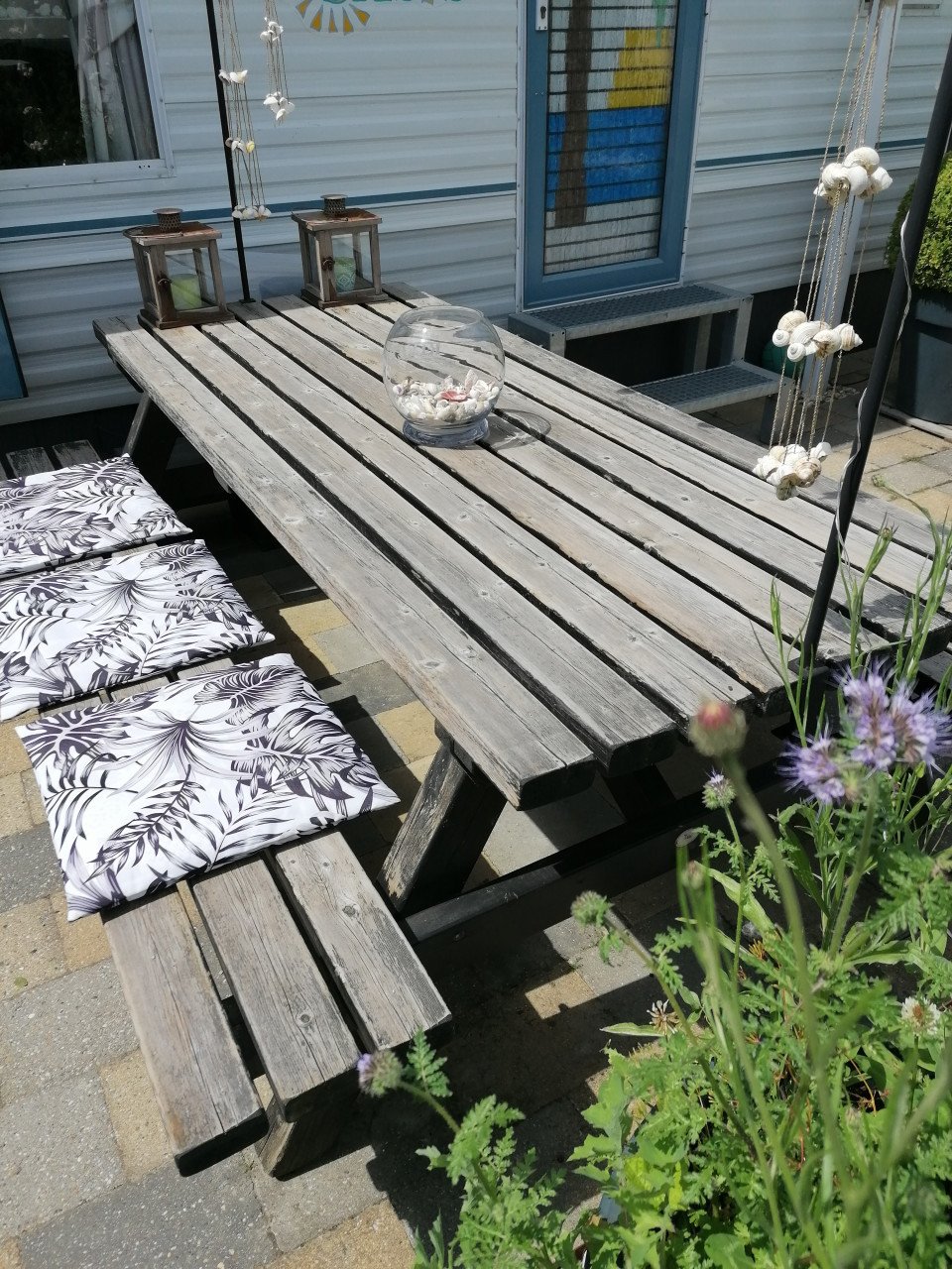 Zware picknicktafel