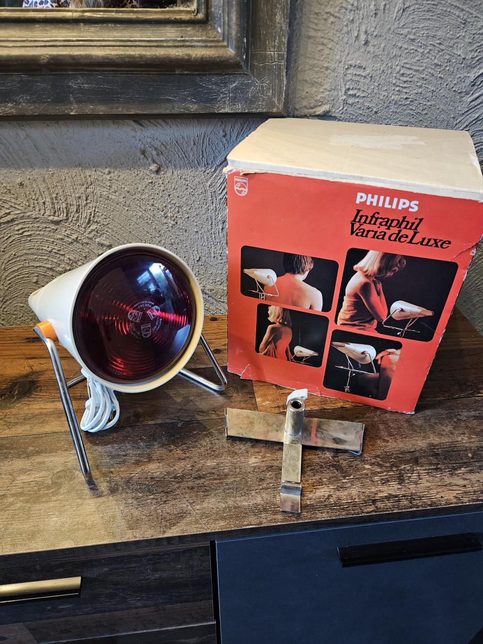Vintage zgan philips Infraphil Varia de Luxe Infraroodlamp
