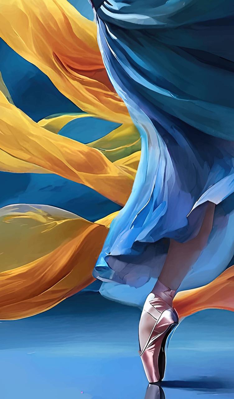 " Ballerina " mooie Giclée op professioneel canvas, 100% katoen