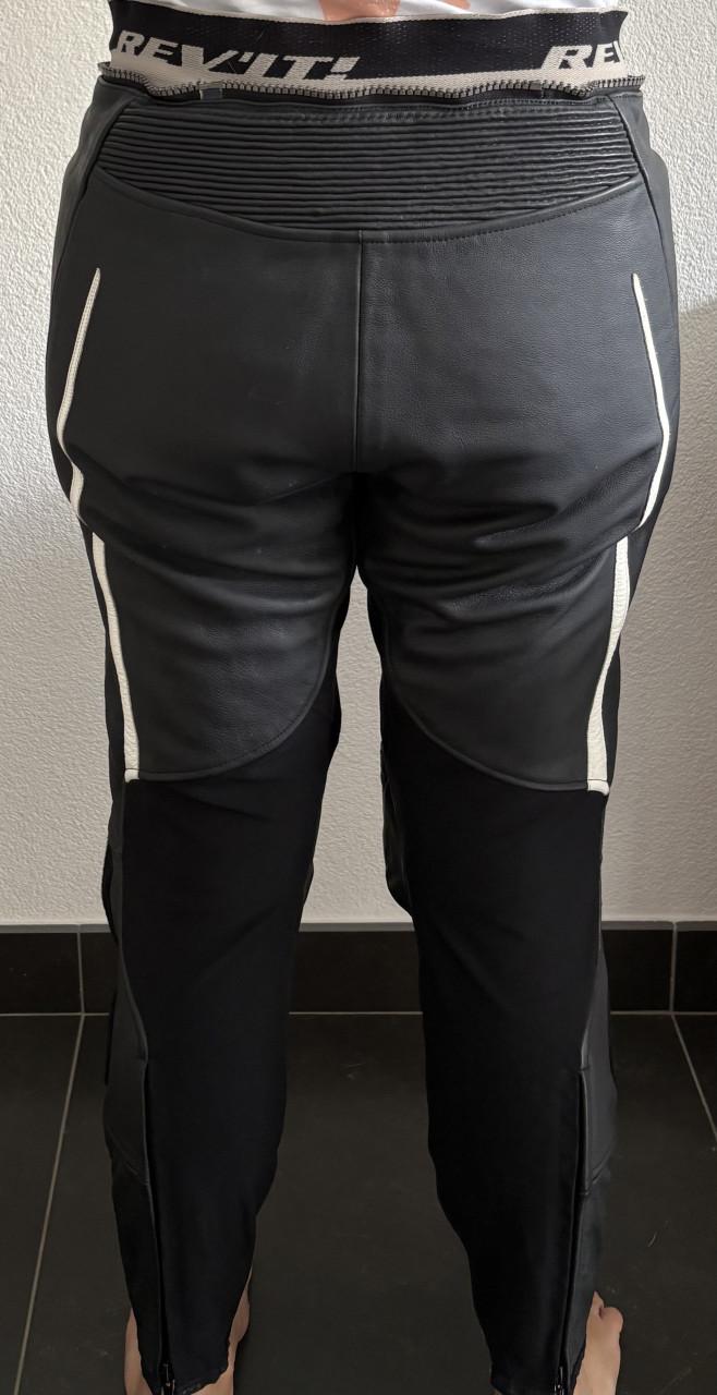 REV’IT dames motorpak 2-delig – jas 42 / broek 40 – leer (ook los te koop)