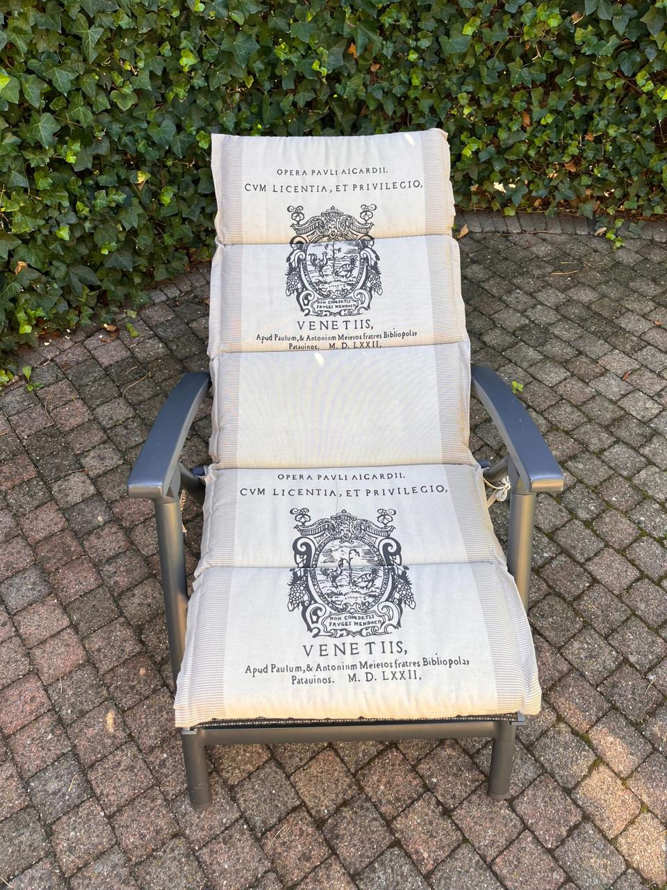 Complete set van 6 Hartman tuinstoelen inclusief 6 bijpassende tuinkussens