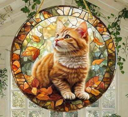 Raamhanger poes ( kleurrijk )