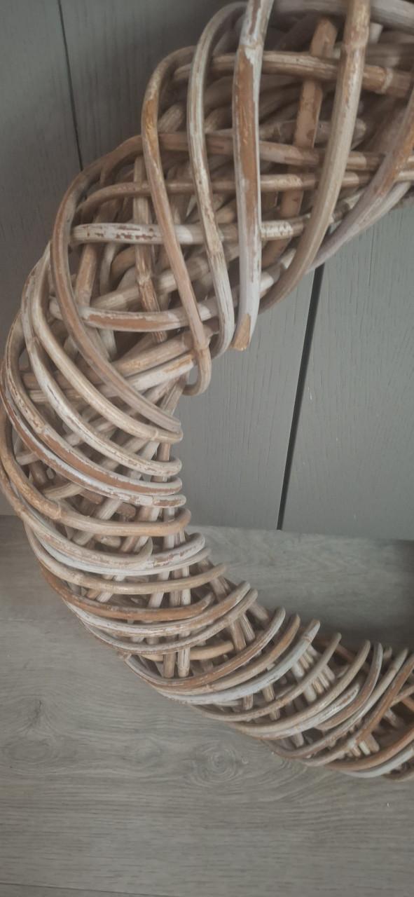 Rieten rotan krans 70 cm doorsnede