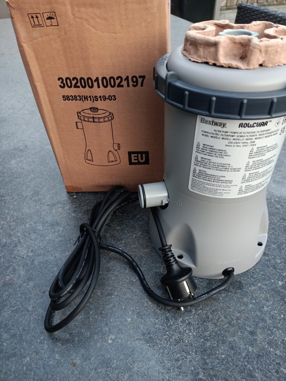 Zwembad filterpomp (bestway flowclear 58383, 2m3 p/u)