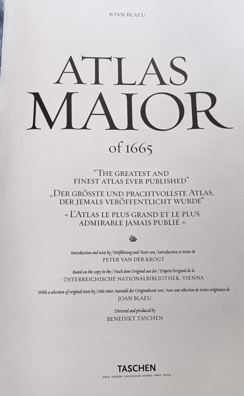 Joan Blaeu - Atlas major 1665 uitgave Taschen