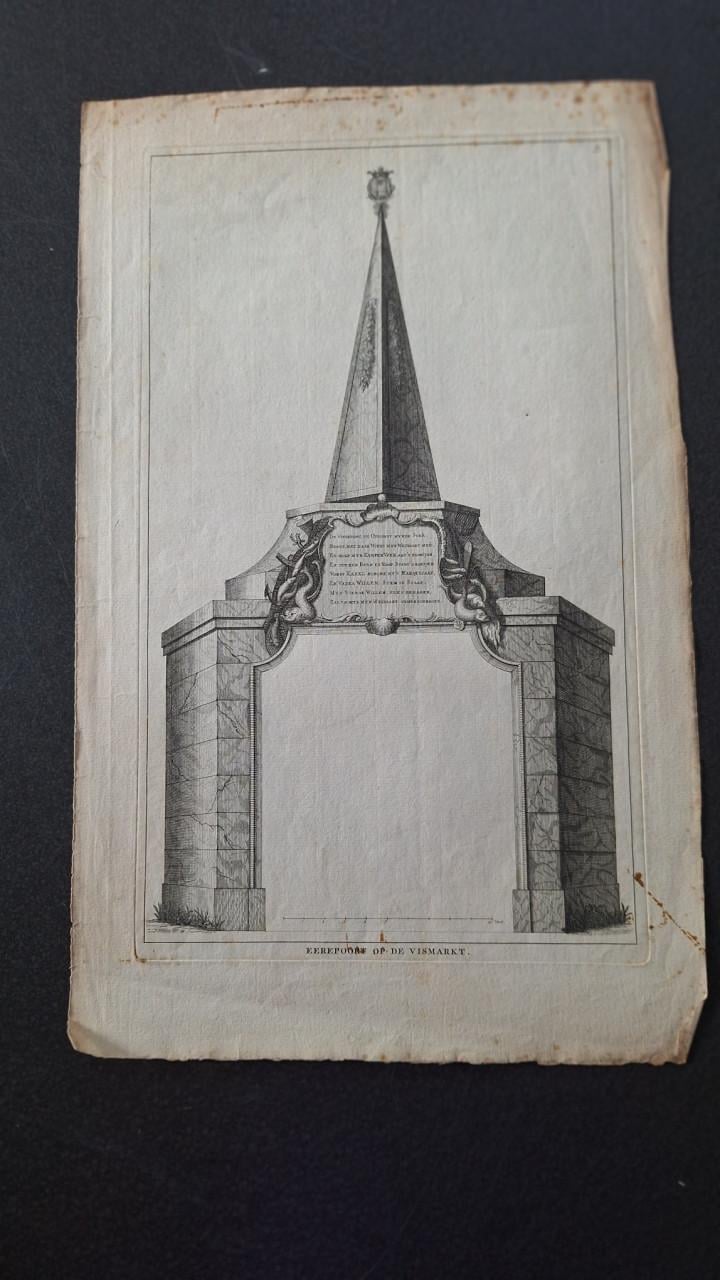 Prenten van poorten van Veere