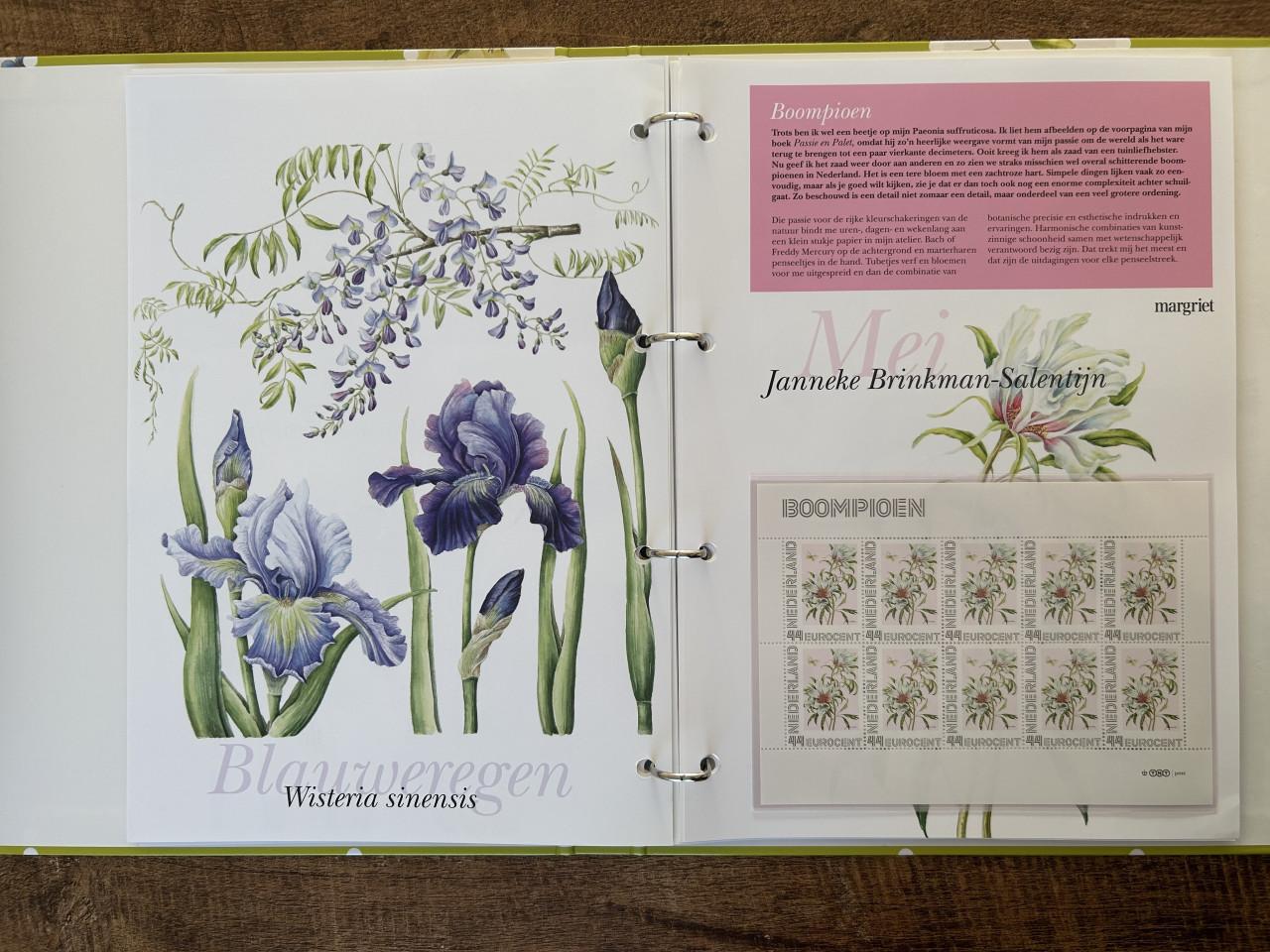 Postzegel album Bloemenpracht