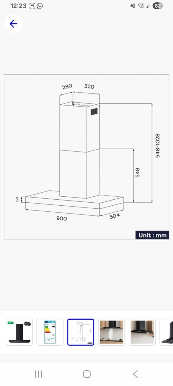 Afzuigkap ciarra cbcb9102 90cm