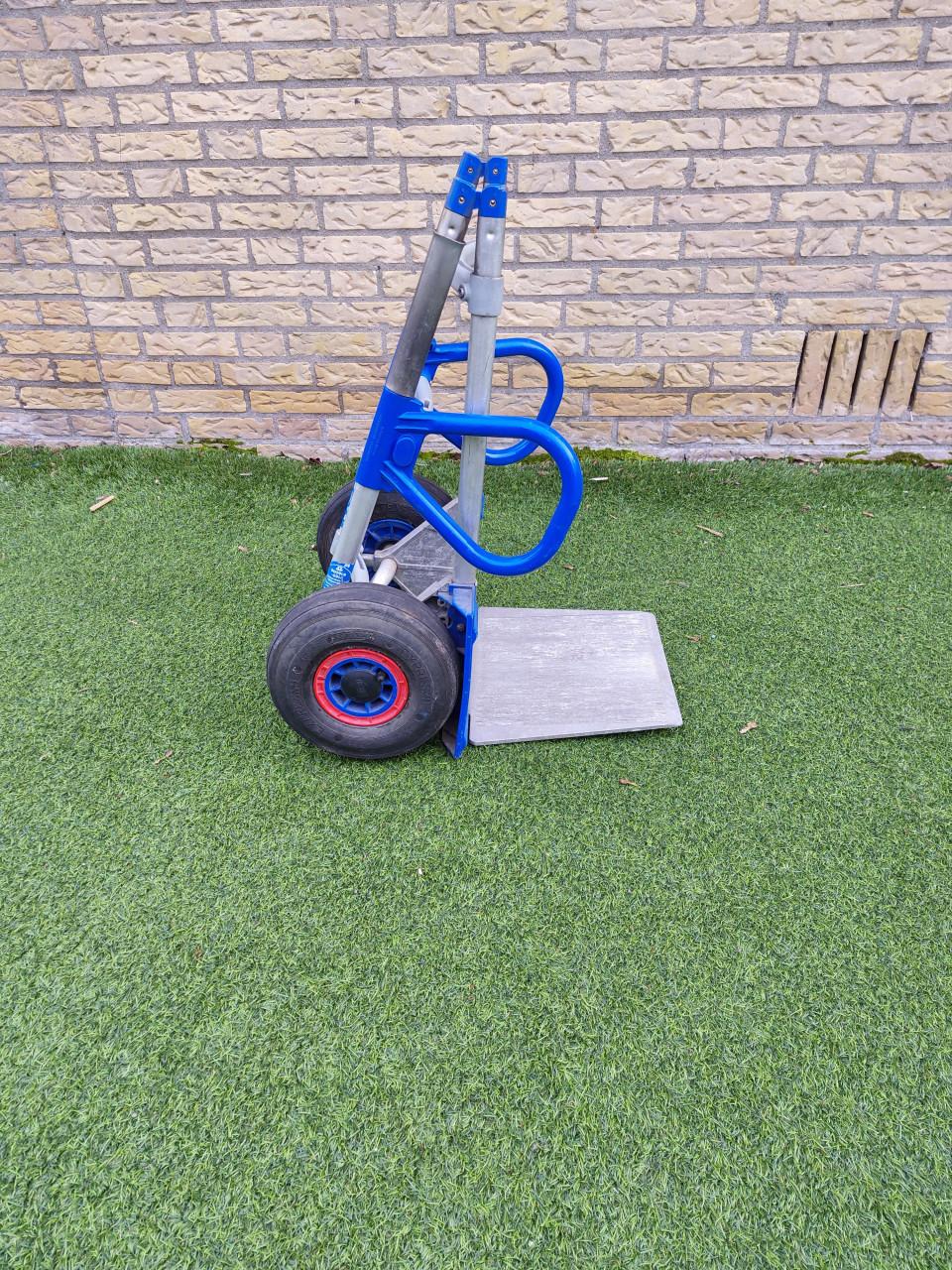 Steekwagen/steekkar espresso aluminium