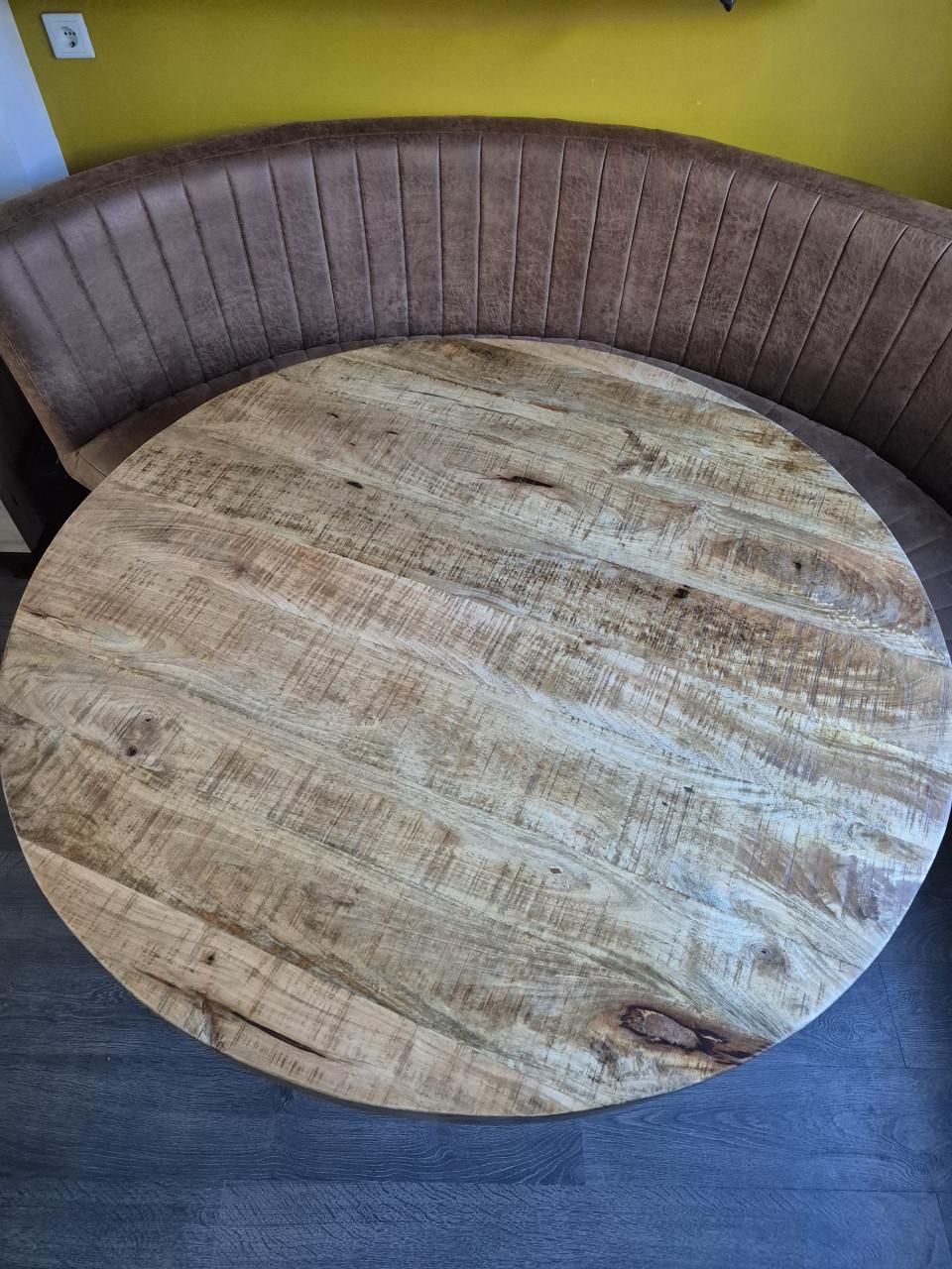 Mangohout ronde tafel