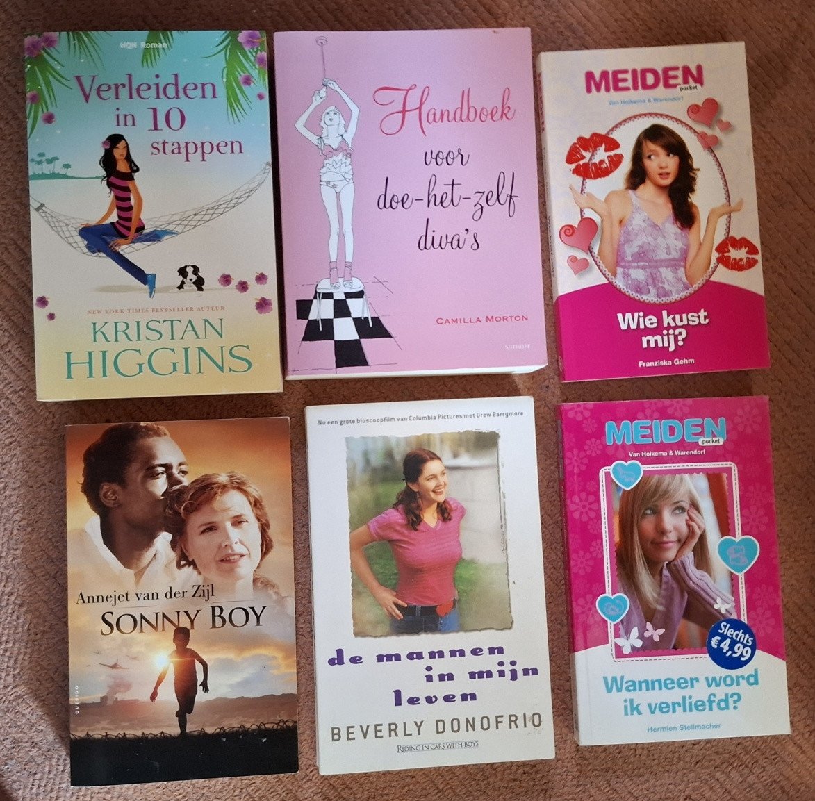 Diverse chicklits, lekker-lui-lezen-romans vol humor en romantiek