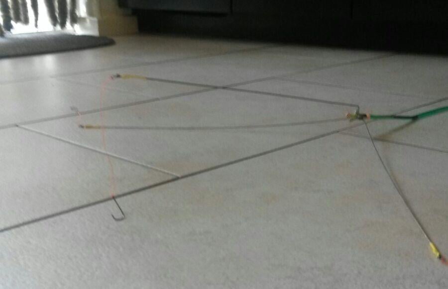 Verzwaarde en onverzwaarde kippepoot onderlijn .