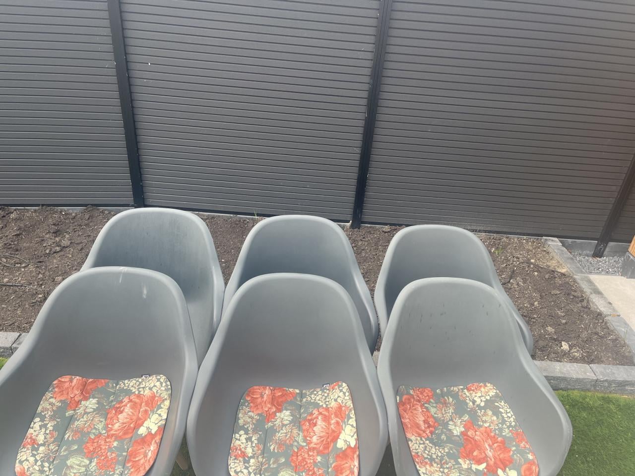 6 Kuipstoelen + kussens