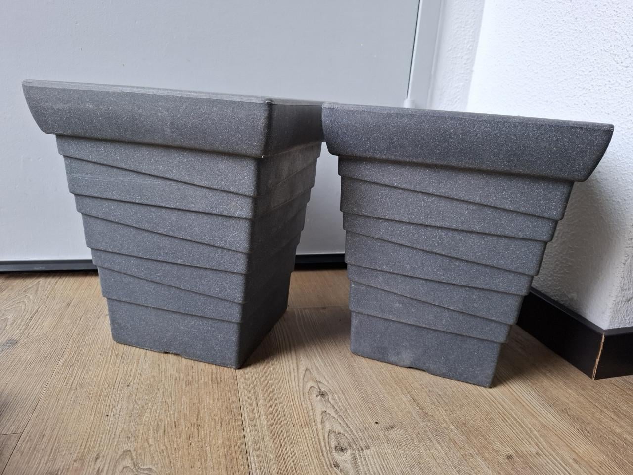 Set kunststof buitenpotten