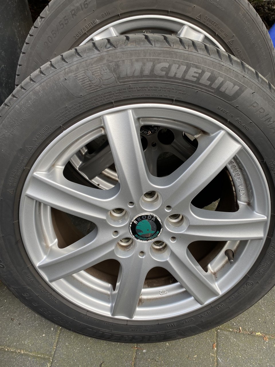 Zomerbanden met velg Skoda