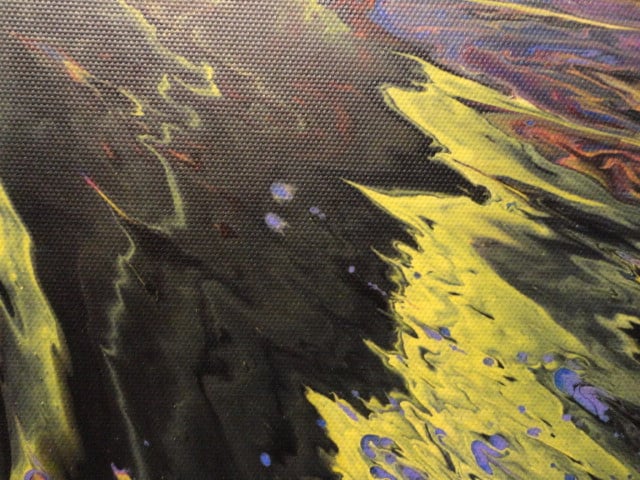 " Flash "  Prachtig origineel Acrylschilderij