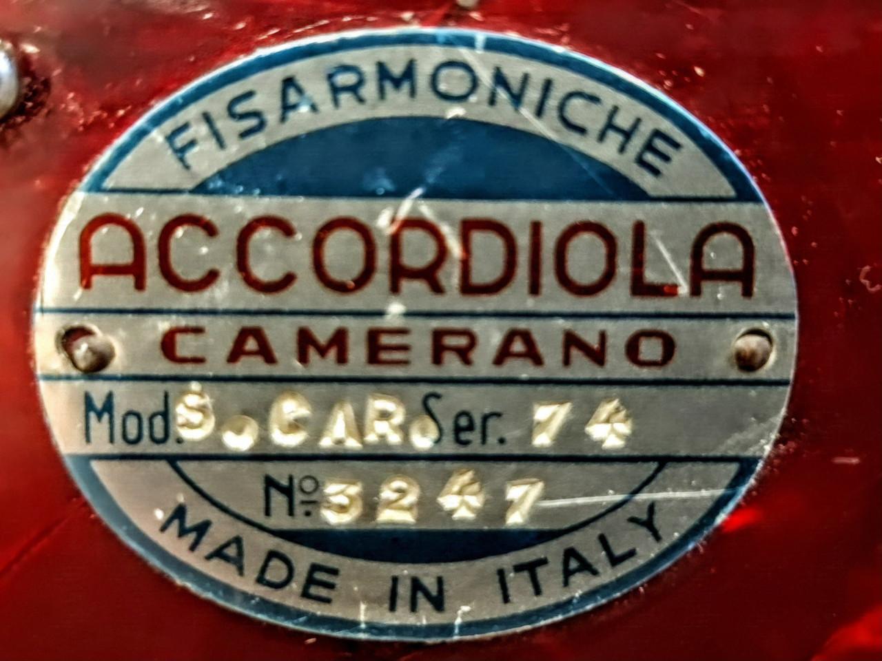 Accordeon Accordiola  SUPER CARMEN
