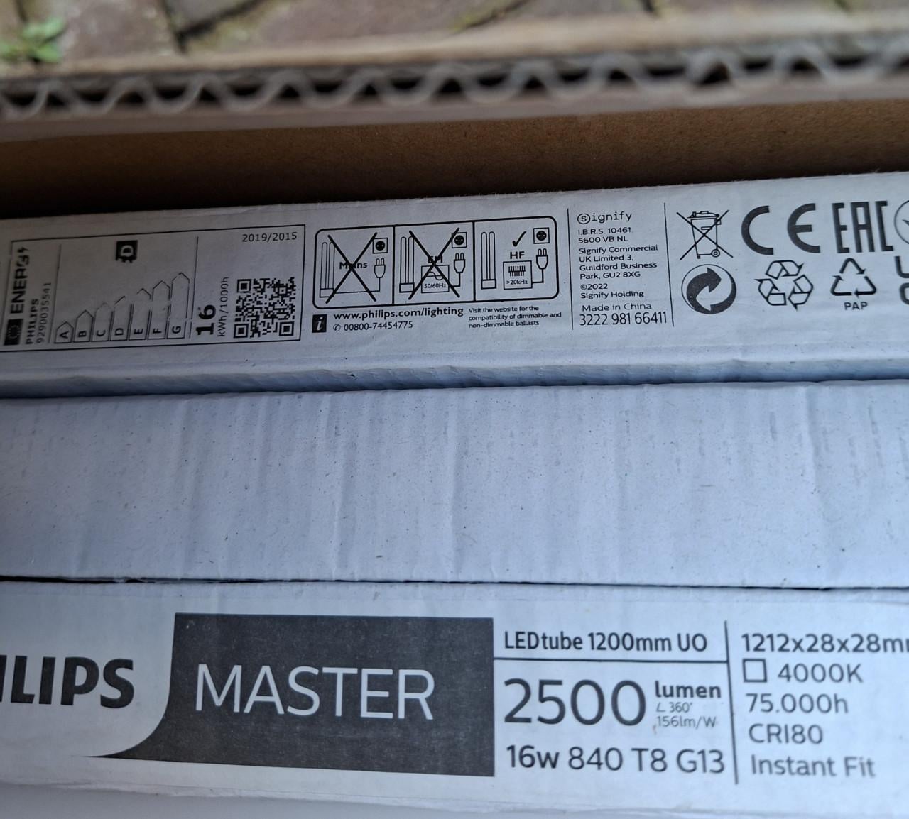 Nieuwe TL Led lampen nieuw in de doos Philips 120 cm