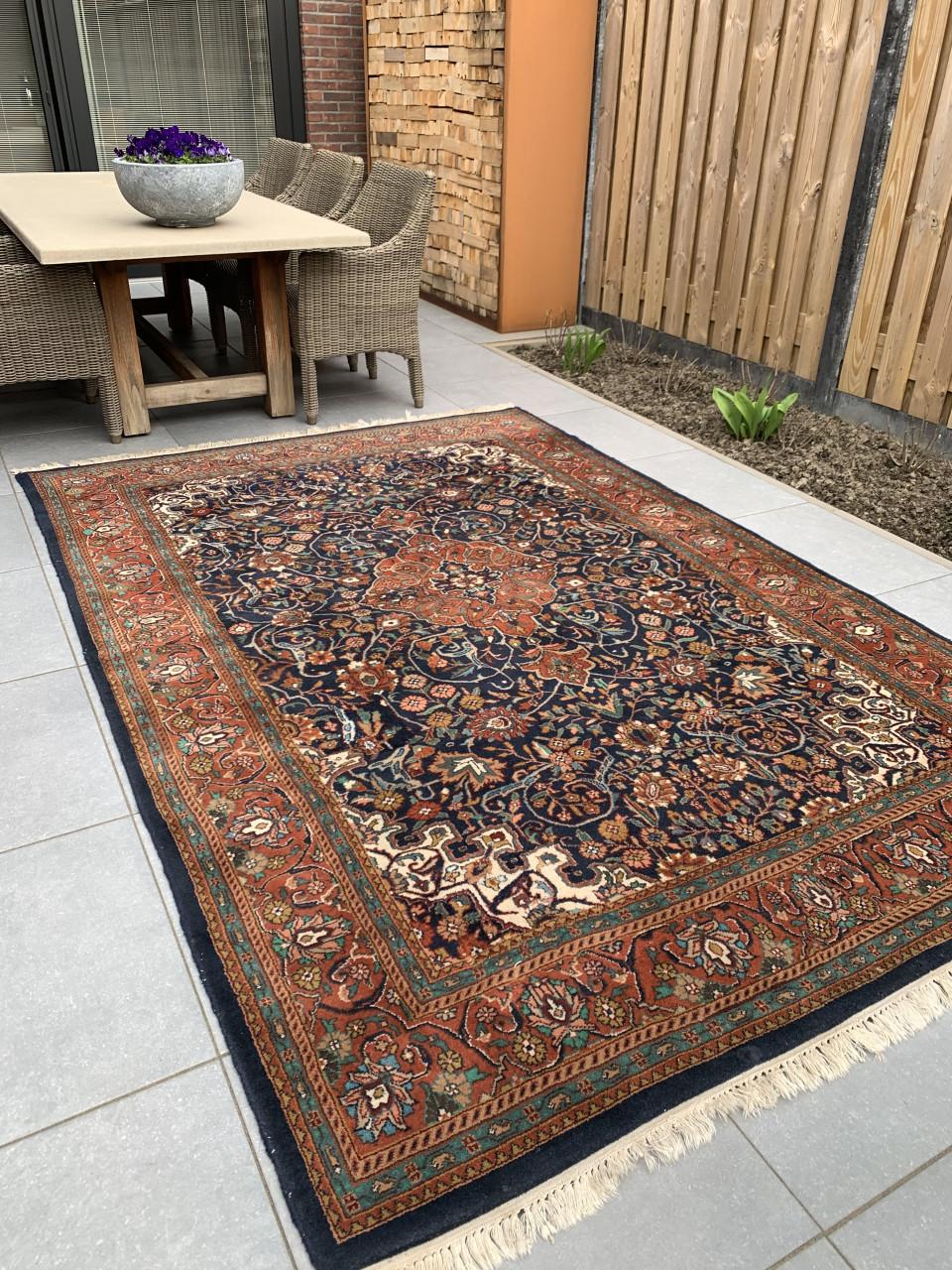 🤎Schitterend Sfeervol Handgeknoopt Vintage Vloerkleed🤎