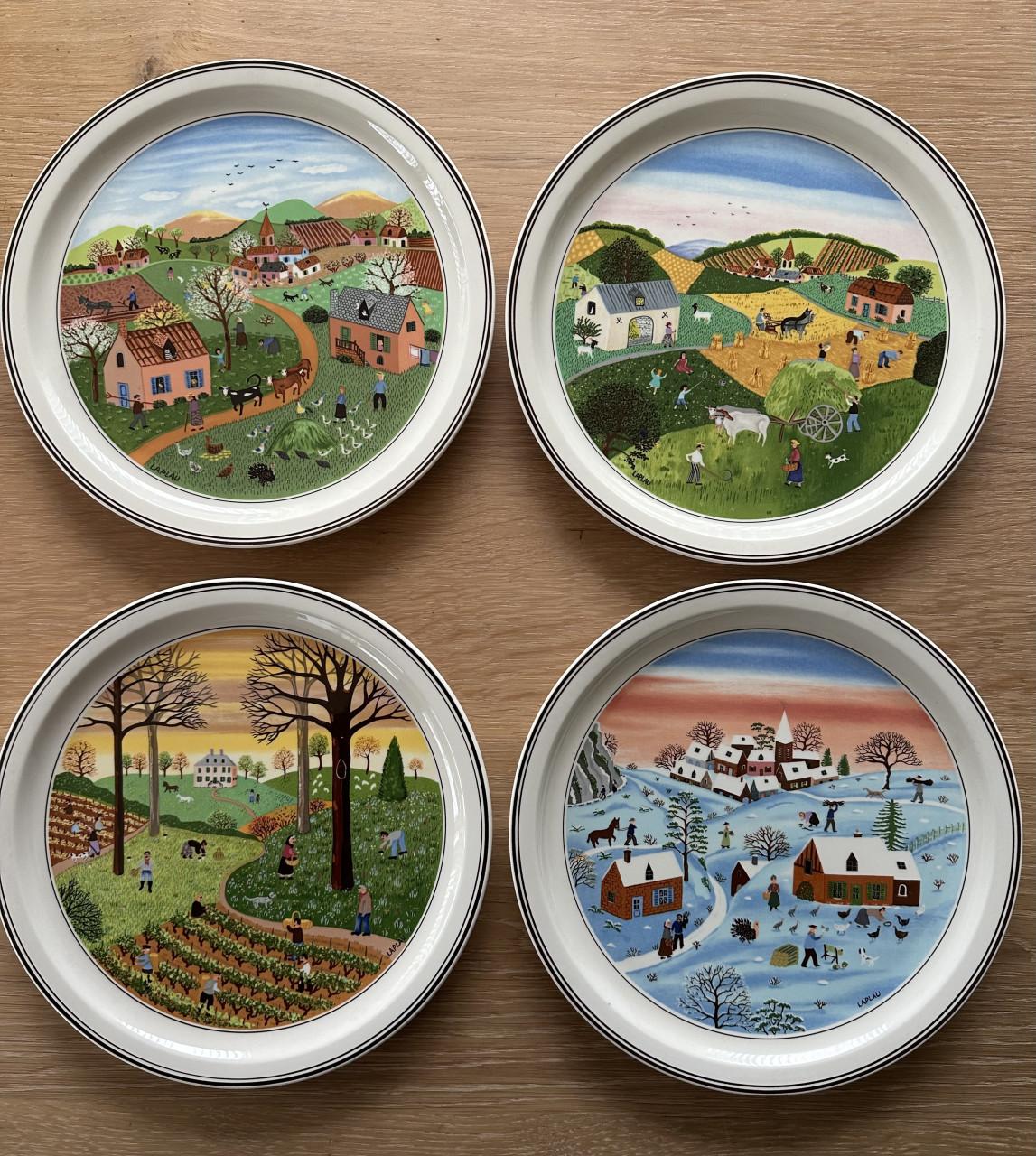 Villeroy & Boch 4 Jaargetijden borden