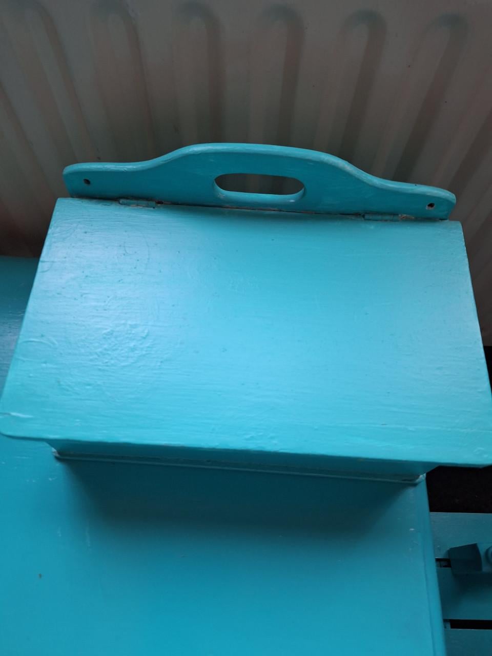 5 x turquoise blauw