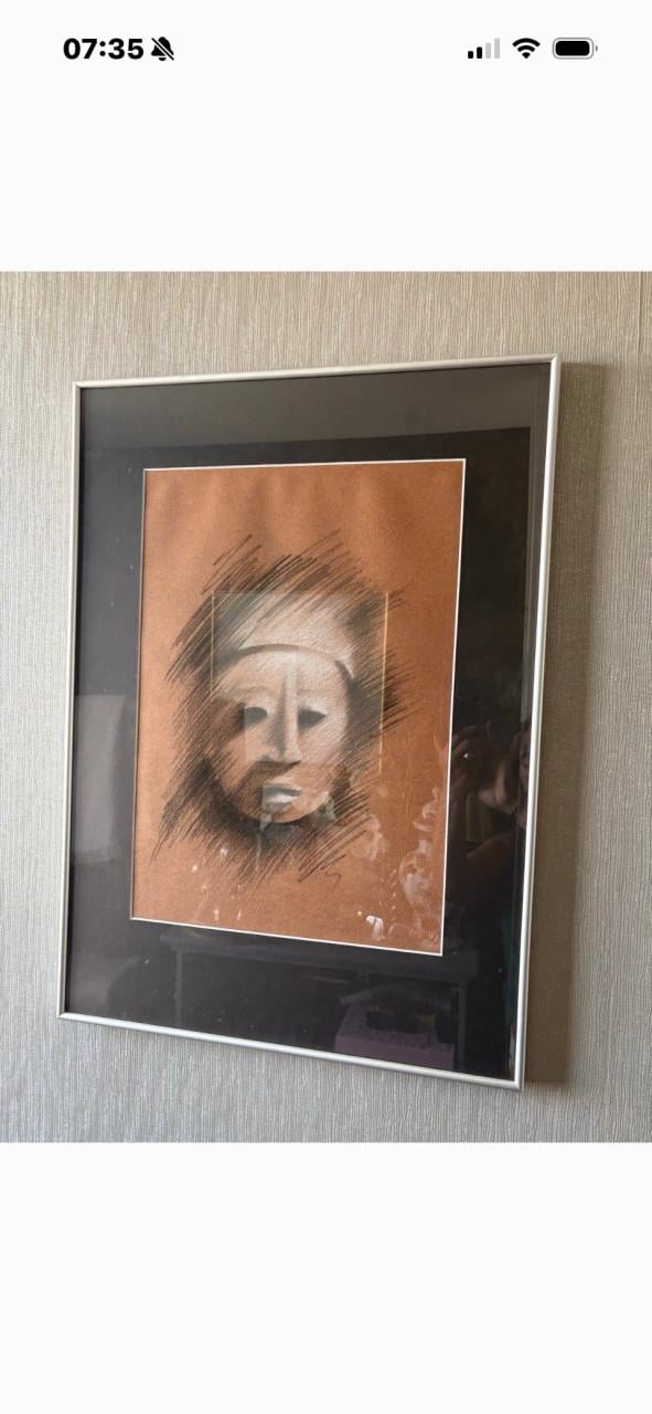 2  ingelijste Etsen van de Maja-cultuur