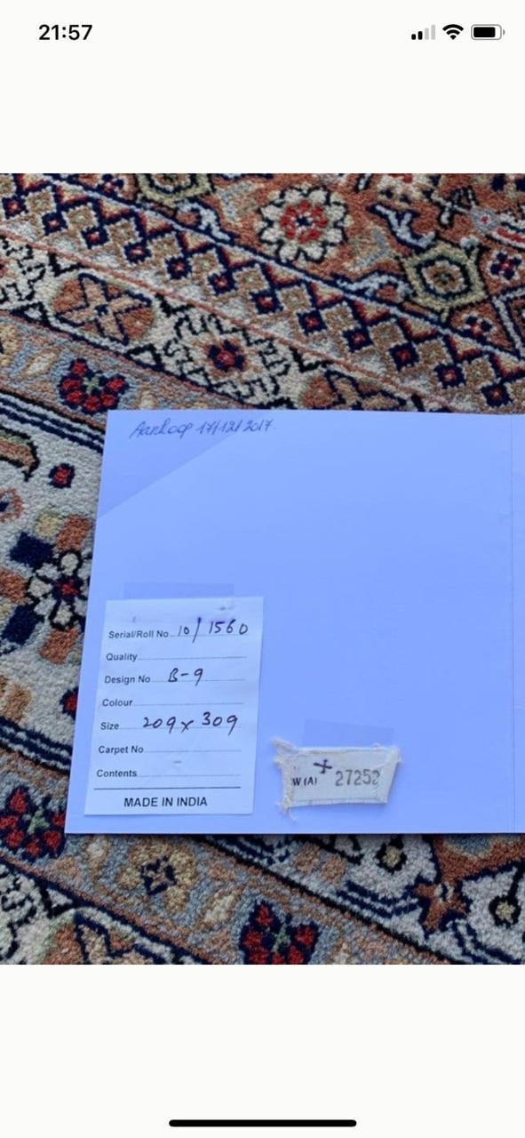 🤎Schitterende Sfeervolle Handgeknoopte Bidjar in NIEUWSTAAT🤎