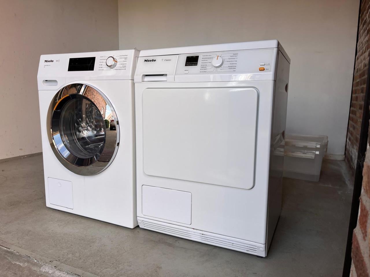 Miele W1 PowerWash 2.0 Wasmachine en Miele CONDENSdroger